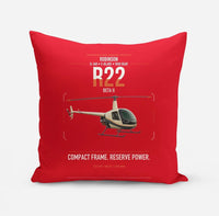 Thumbnail for Robinson R22 Beta II design on red pillow