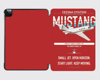 Thumbnail for Cessna Citation Mustang design on red ipad tablet case