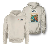 Thumbnail for Kamloops Airport (YKA) design on khaki double-side hoodie