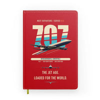 Thumbnail for Boeing 707-320C design on red notebook