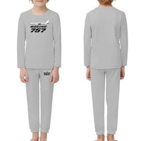 Thumbnail for The Boeing 757 children pajamas - Light Gray
