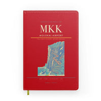 Thumbnail for Molokai Airport (MKK) design on red notebook
