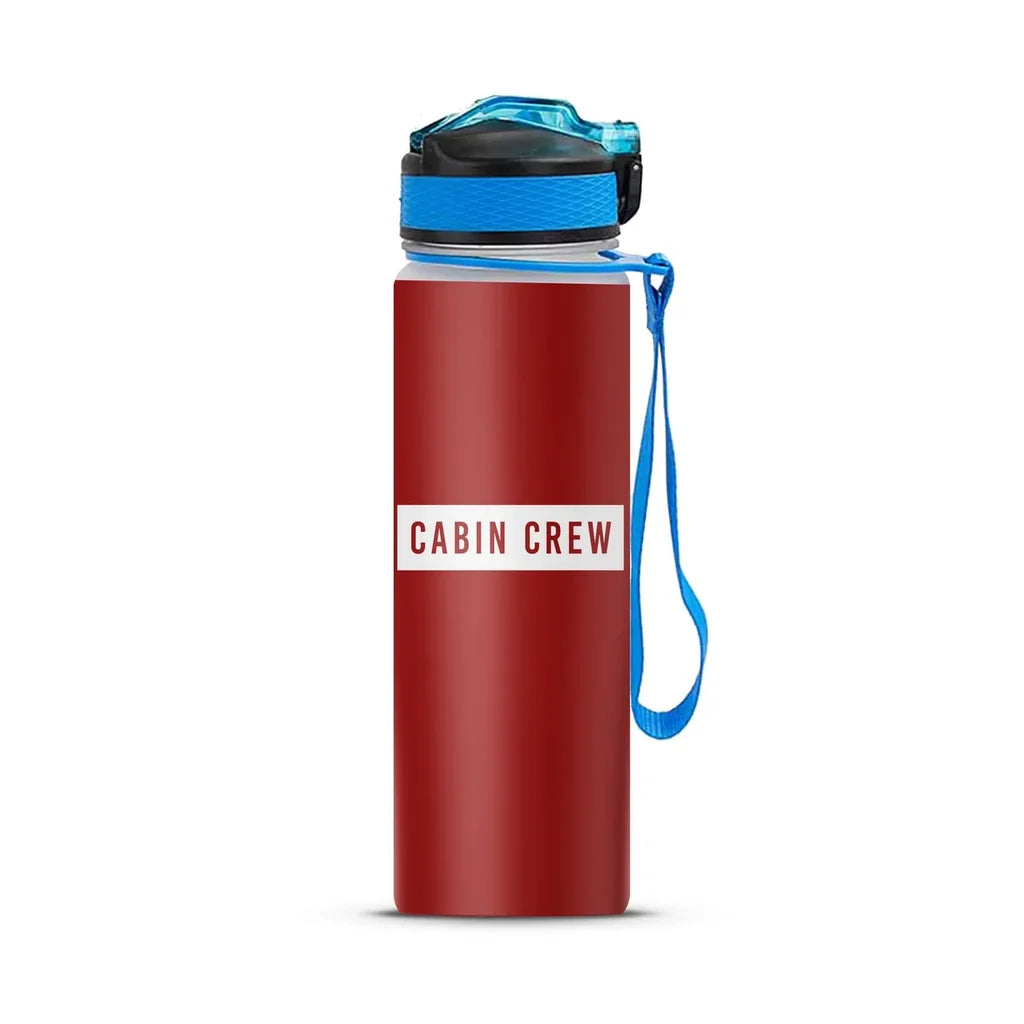 Cabin Crew Text Sports Bottle - view 7