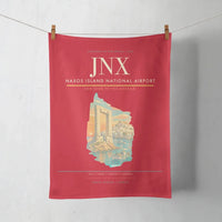 Thumbnail for Naxos Island National Airport (JNX) design on red towel