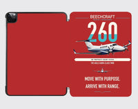 Thumbnail for Beechcraft King Air 260 design on red ipad tablet case