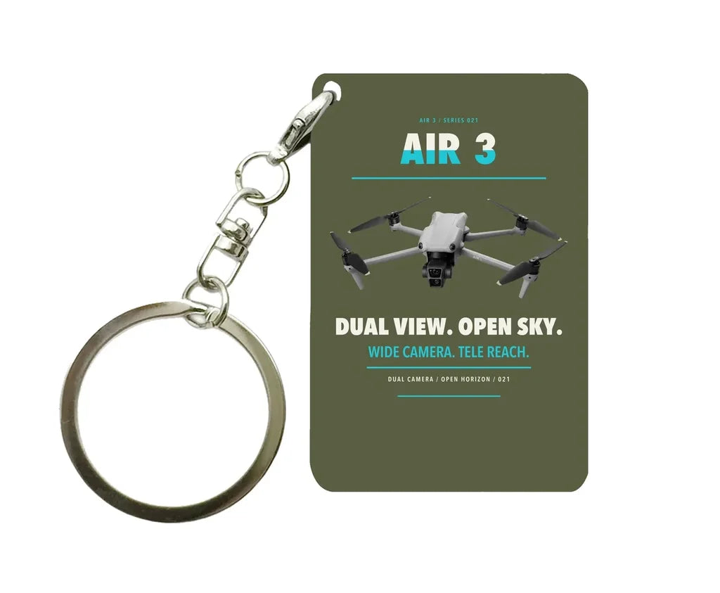 DJI Air 3 Key Chain design on green army key chain