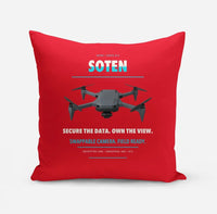Thumbnail for ACSL SOTEN design on red pillow