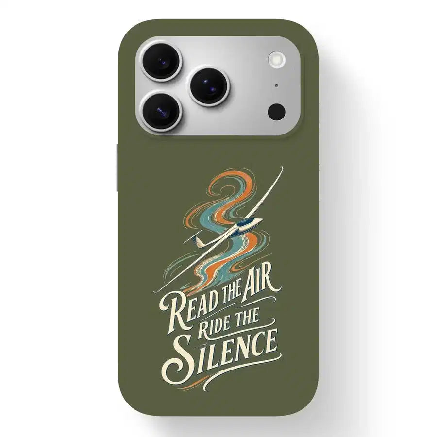SIGNAL 571 - Read The Air Ride The Silence - MagSafe iPhone 17 Pro design on green army magsafe iphone 17 pro