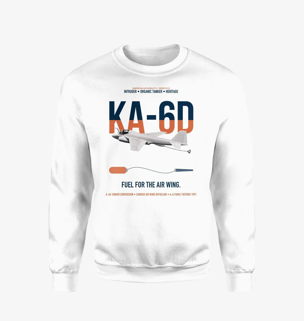 KA-6D Intruder design on white sweatshirt