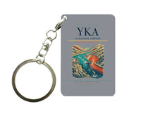 Thumbnail for Kamloops Airport (YKA) design on gray key chain