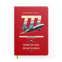 Thumbnail for Boeing 777-200LR design on red notebook