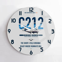 Thumbnail for CASA C-212-100 Aviocar design on light gray no frame wall clock