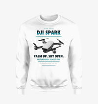 Thumbnail for DJI Spark design on white sweatshirt