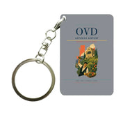 Thumbnail for Asturias Airport (OVD) design on gray key chain