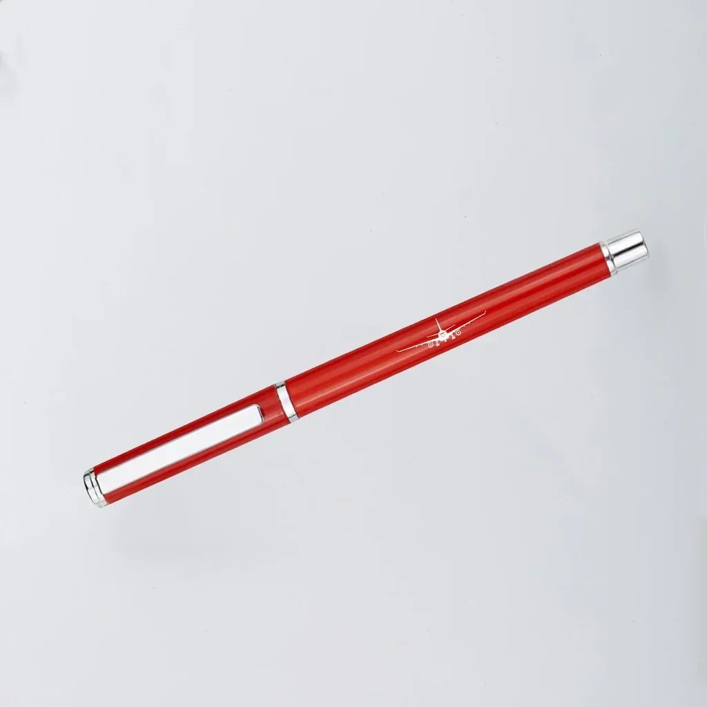 Airbus A330 Silhouette ballpen - red