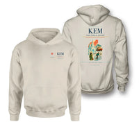 Thumbnail for Kemi-Tornio Airport (KEM) design on khaki double-side hoodie