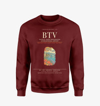 Thumbnail for Patrick Leahy Burlington International Airport BTV Sweatshirt - Wine Red
