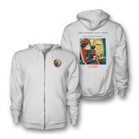 Thumbnail for VINTAGE G4215 - The Window Seat Child - Premium Zipped Hoodie design on white