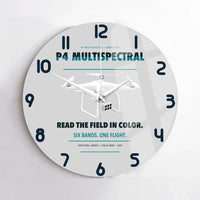 Thumbnail for DJI P4 Multispectral design on light gray no frame wall clock