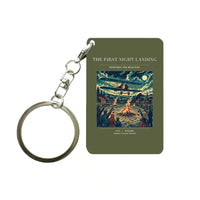 Thumbnail for VINTAGE G4327 - The First Night Landing - Designed Key Chain design on greenarmy