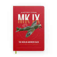 Thumbnail for Supermarine Spitfire Mk IX design on red notebook