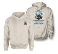 Thumbnail for IO-550 design on khaki hoodie