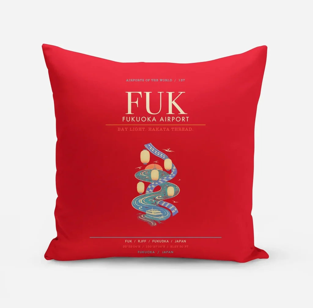Fukuoka Airport FUK - Hakata Lantern Bay Weave - Red