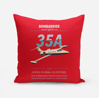 Thumbnail for Bombardier Learjet 35A design on red pillow