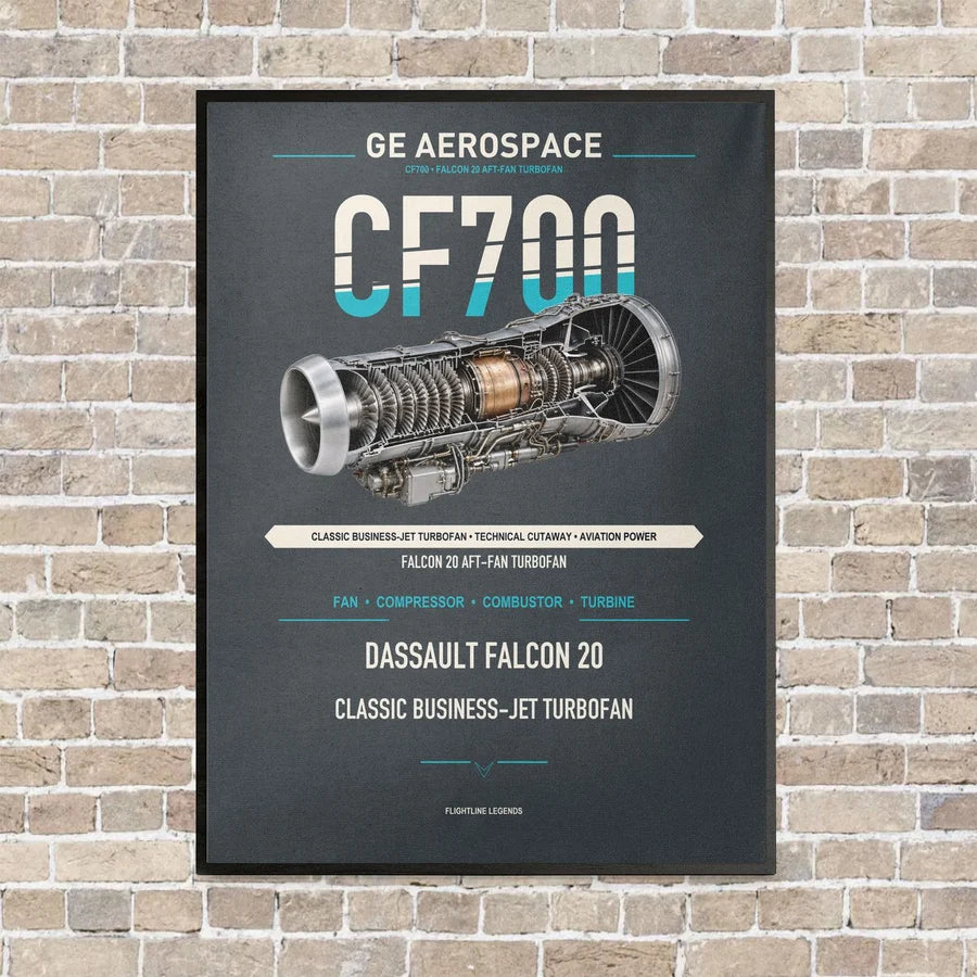 CF700 vertical canvas print - framed - gray background