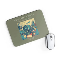 Thumbnail for VINTAGE G4464 - The Fan Jet Whisper - Designed Mouse Pads design on greenarmy rectangle