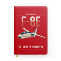 Thumbnail for F-8E Crusader design on red notebook