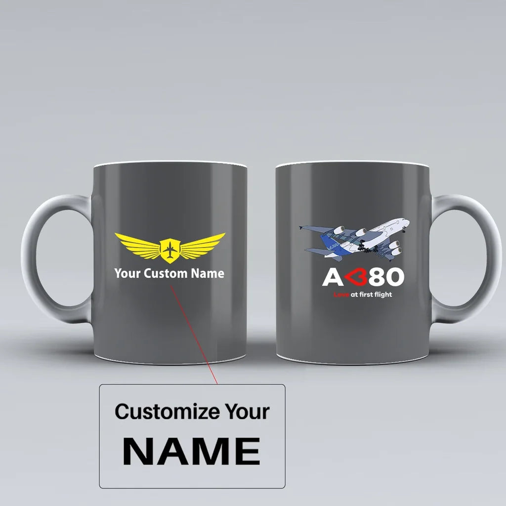 Customisable Airbus A380 Mug - view 7