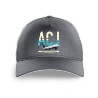 Thumbnail for Airbus ACJ TwoTwenty design on gray printed hat