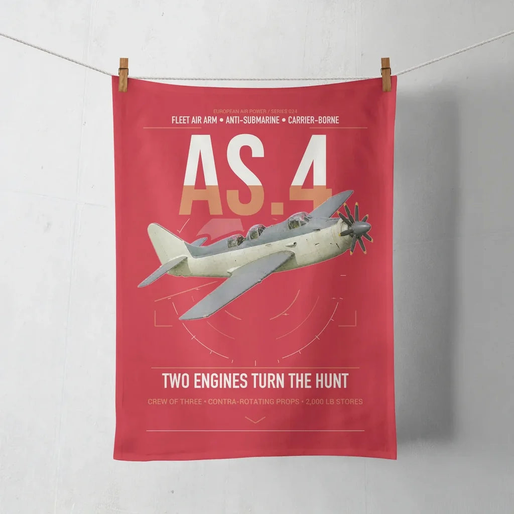 Fairey Gannet AS.4 design on red towel