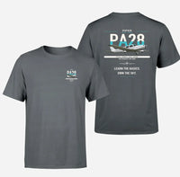 Thumbnail for Piper PA-28-181 Archer LX design on gray t-shirt, double-side print