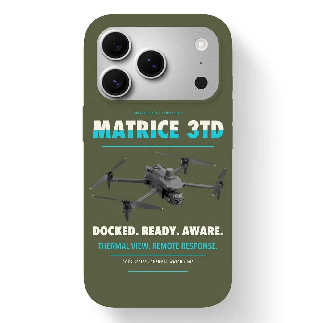 DJI Matrice 3TD Case design on green army iphone case