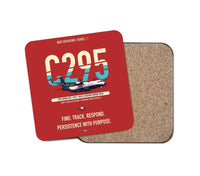Thumbnail for Airbus C295 Armed ISR design on red 1 piece coaster