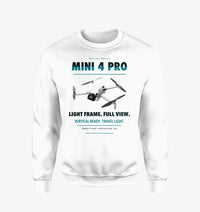 Thumbnail for DJI Mini 4 Pro design on white sweatshirt