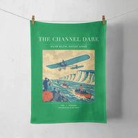 Thumbnail for VINTAGE G4324 - The Channel Dare - Designed Towels design on green