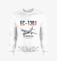Thumbnail for EC-130J Commando Solo III design on white sweatshirt