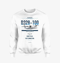 Thumbnail for Dornier D328-100 design on white sweatshirt