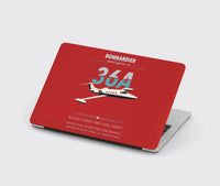 Thumbnail for Bombardier Learjet 36A design on red MacBook case