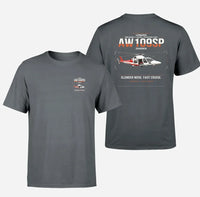 Thumbnail for Leonardo AW109SP GrandNew design on gray t-shirt, double-side print