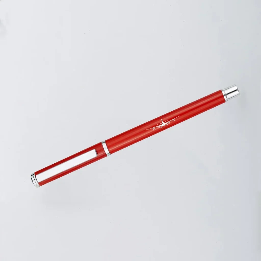 Airbus A340 Silhouette ballpen - red