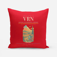 Thumbnail for Verona Villafranca Airport (VRN) design on red pillow