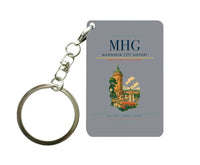 Thumbnail for Mannheim City Airport (MHG) design on gray key chain