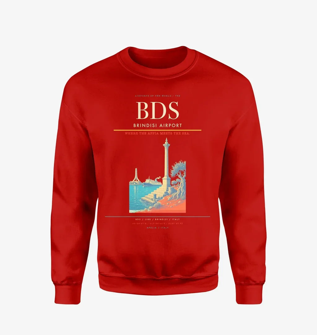 Brindisi Airport BDS Sweatshirt - Red