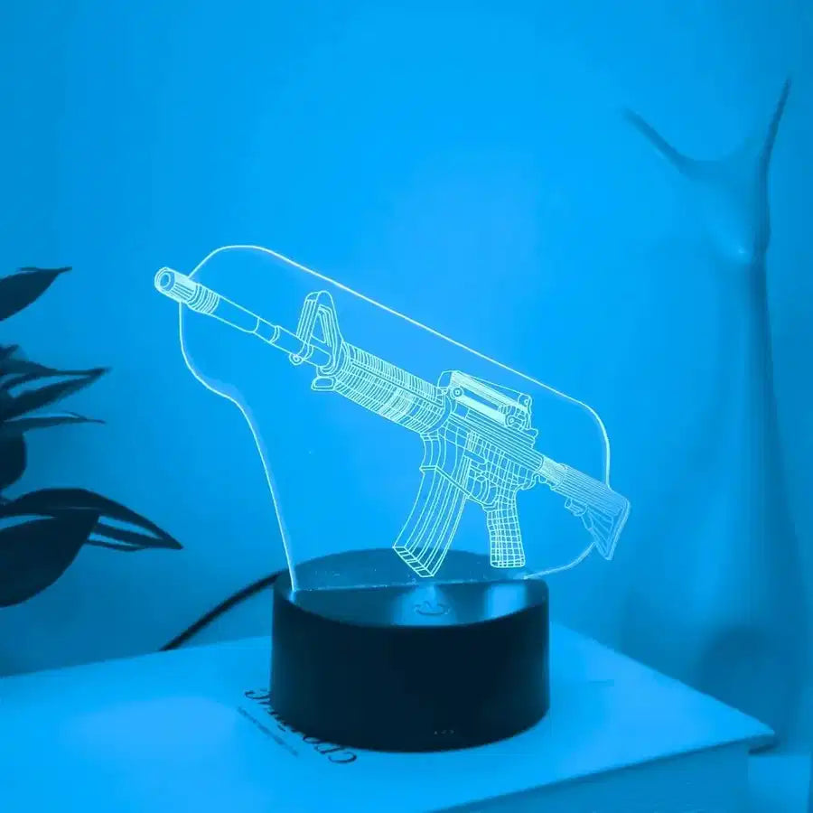 Customisable Creative Gun 3D 3D Lamp - view 7