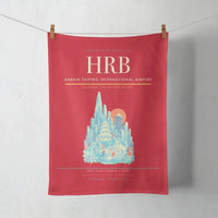 Thumbnail for Harbin Taiping International Airport (HRB) design on red towel