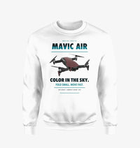 Thumbnail for DJI Mavic Air design on white sweatshirt